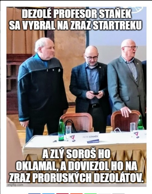 Dzl.Prof Staňek bol oklamaný Sorošom !